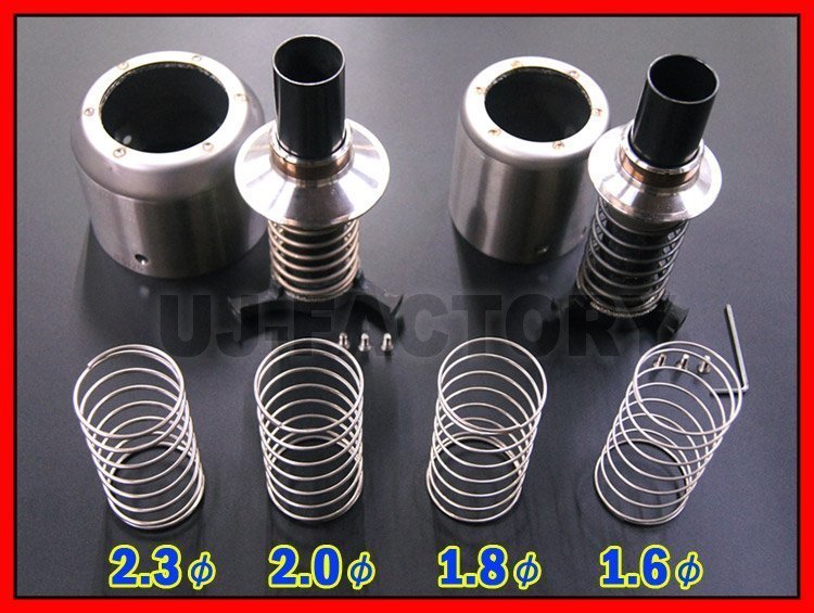 ★アクティブテールサイレンサー/φ115用 弊社限定!SUS304/スペシャルスプリング【1個】★排圧可変バルブの開閉ポイントを変更可能!拍卖
