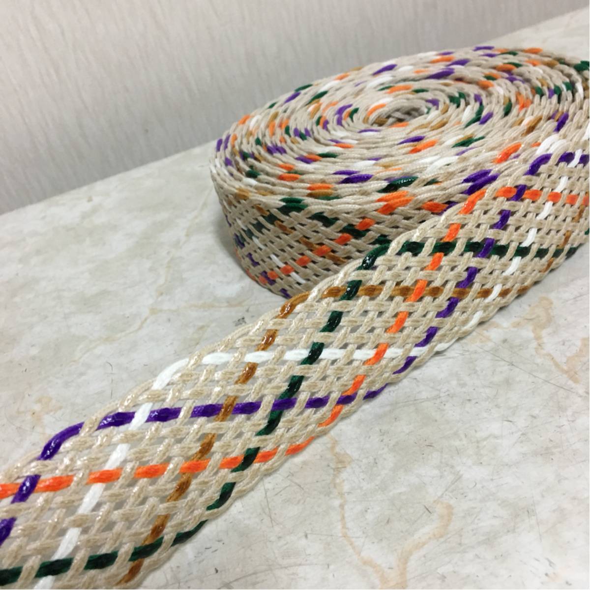 ■新品在庫処分 17打アクリル組紐テープ #L 10m巻 手芸 ハンドメイド カバン バッグ製作に 素材 材料 アッパー サンダル 資材 ■拍卖