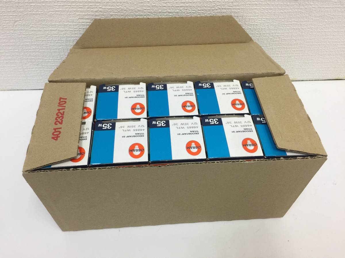 【未使用】1箱20個入 OSRAM(オスラム) 46865WFL ハロゲンランプ JR(12V) DECOSTAR TITAN▼拍卖