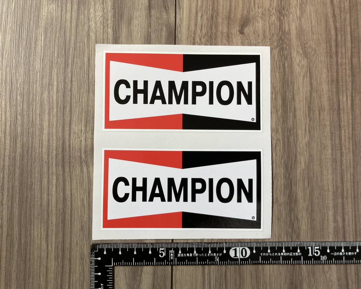 送料無料 CHAMPION チャンピオン ステッカー セット 110mm × 55mm拍卖