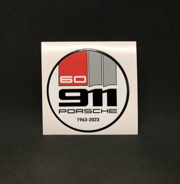 ポルシェ 911 60周年記念 ラウンド ステッカー 1963年 2023年 60th Porsche 911 996 997 991 992 718 356 930 964 993 (-p60j3e8拍卖