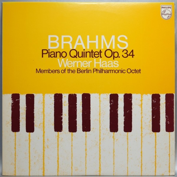 中古*良好【ブラームス】ピアノ五重奏曲*ウェルナー・ハース*ベルリン・フィルハーモニー八重奏団員拍卖
