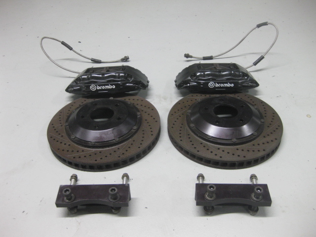 brembo F50 フロント 4POT キャリパーキット 2ピースローター メッシュホース ブレンボ BNR32 R32 R33 BCNR33 GCZ32 CZ32拍卖