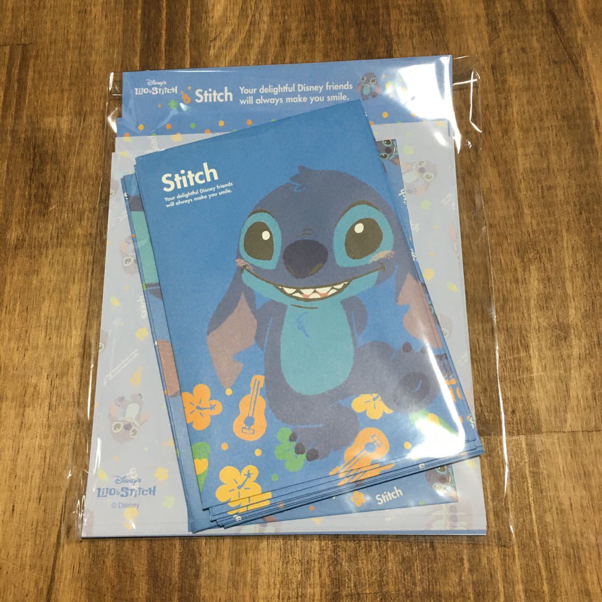 おすそ分けファイル等 ディズニー メモ レターセット スティッチ 3拍卖