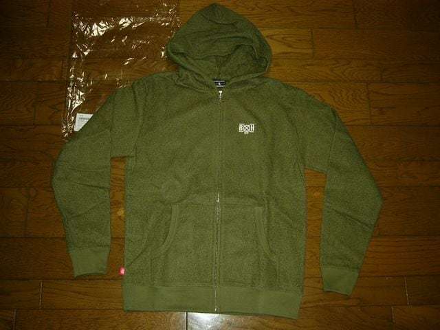 新品 BOUNTY HUNTER バウンティーハンター パイル地 ジップ パーカー S スウェット B×H拍卖
