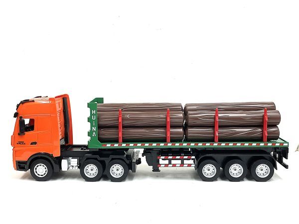 1/18 2.4GHz 9Ch RTR Huina 1313 3軸ヘッド 3軸シャーシタイプ スタンクショントレーラー ☆木材運搬トレーラーラジコン ☆丸太運搬車 拍卖