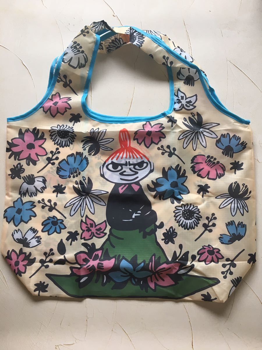 ムーミン♪ くるくるエコバッグ ショッピングバッグ リトルミイフラワーハット 送料込み拍卖