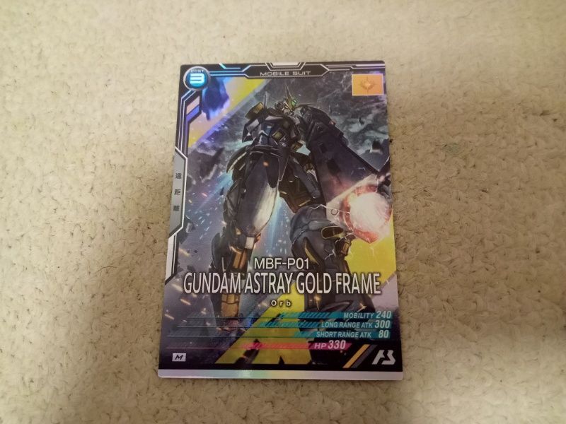 機動戦士ガンダム アーセナルベース UT03-029 Mレア ガンダムアストレイ ゴールドフレーム拍卖