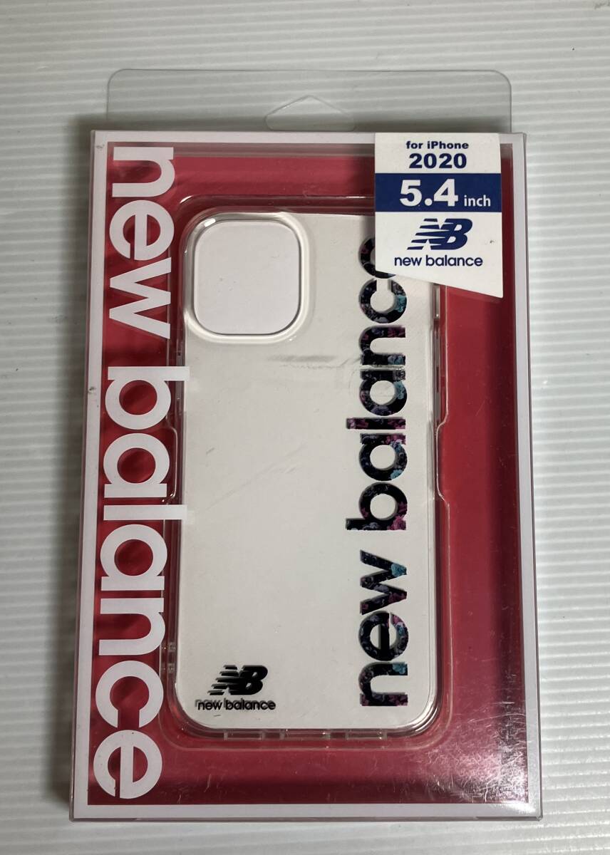 【送料無料】新品未開封 new balance(ニューバランス) iPhone12 mini ケース TPUクリアケース (縦ロゴ/フラワー柄) md-74577-1拍卖