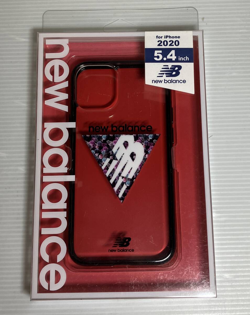 【送料無料】新品未開封 new balance(ニューバランス) iPhone12 mini ケース クリアケース (トライアングル/フラワー柄) md-74579-1拍卖