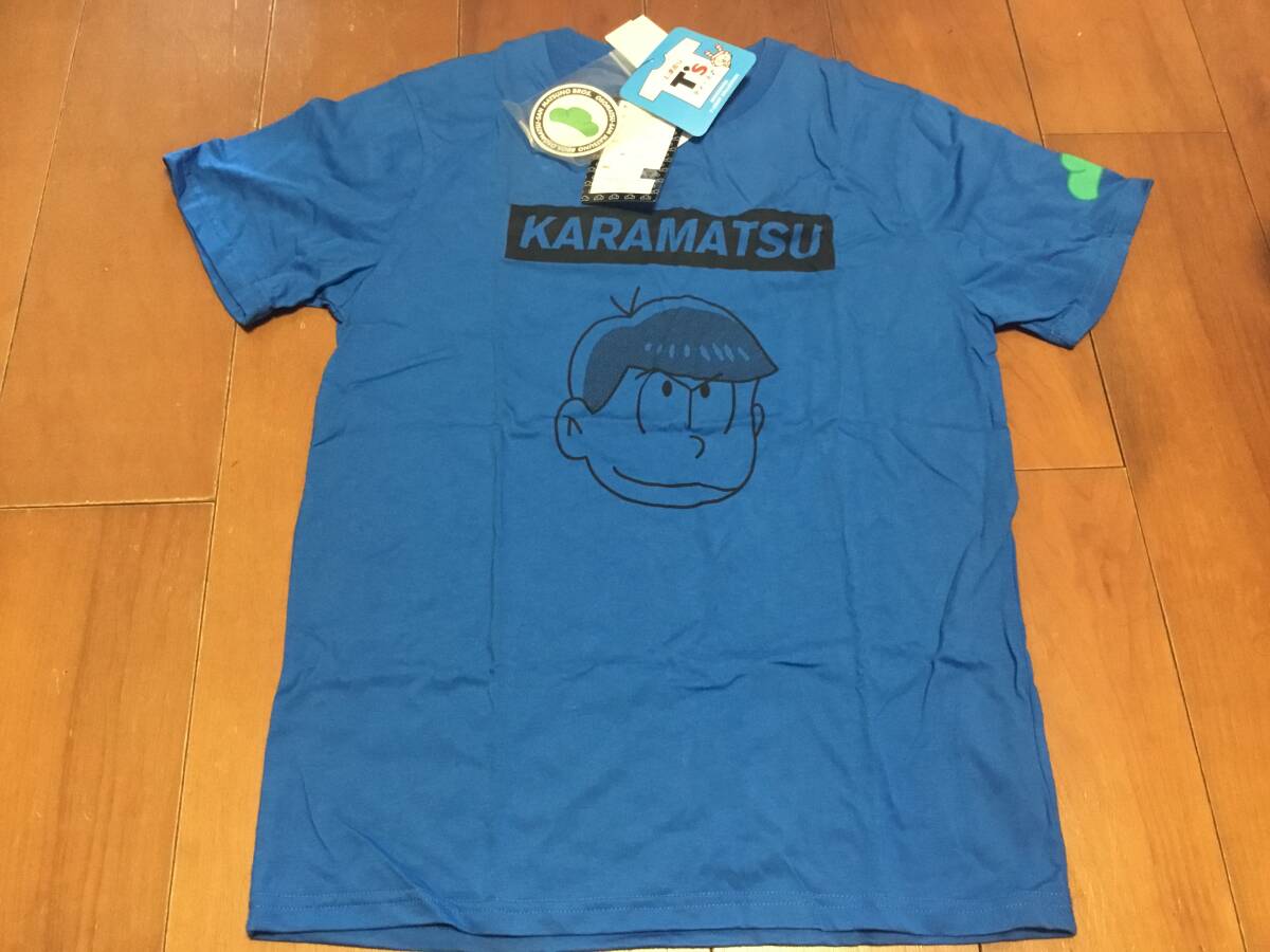 ◆レア貴重品◆おそ松さん×しまむら◆コラボ Tシャツ◆カラ松◆Mサイズ 青◆新品未使用品◆おそ松くん◆拍卖