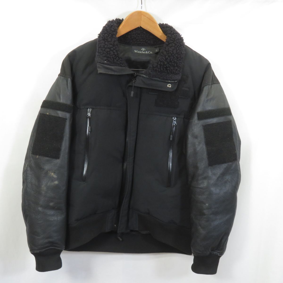 winiche&co 袖革 ダウンジャケット sizeL/1201拍卖