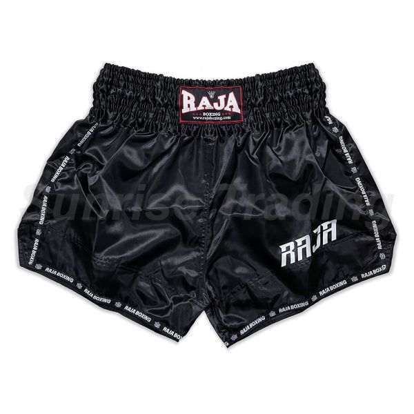 新品 RAJA Boxing ムエイタイ キックボクシング パンツ ブラック Mサイズ ユニセックス ショーツ ボクシング MMA 格闘技 グローブ モデル2拍卖