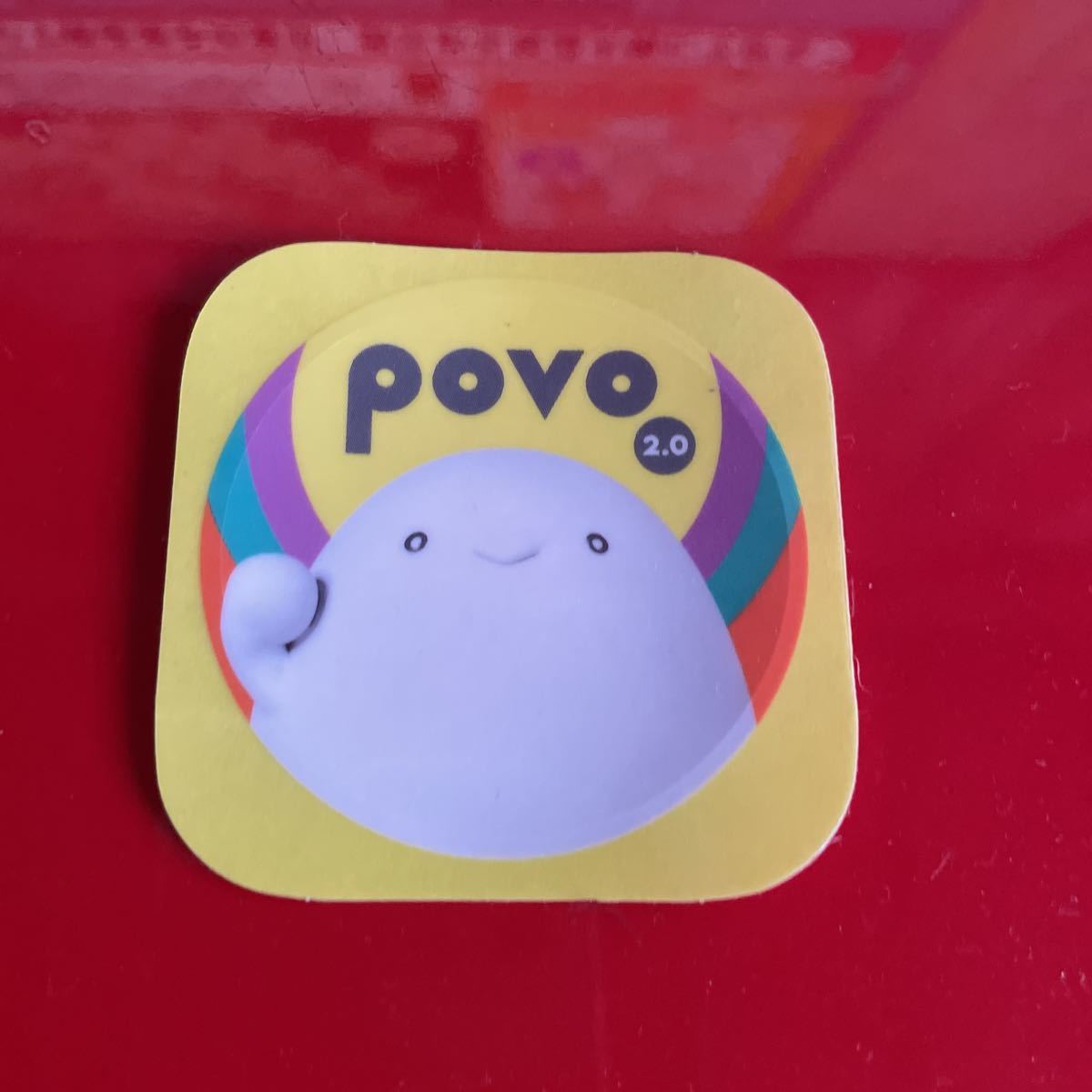 povo キャラクター ステッカー 新品 ポボ シール ポヴォ拍卖