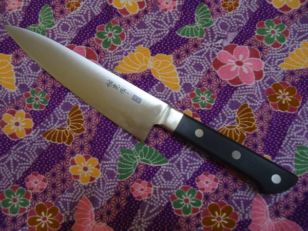 新商品! 国産ツバ付きステンレス製 牛刀 180拍卖