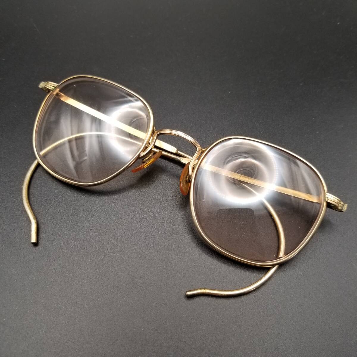 American Optical 6-1/2 FUL VUE 1/10 12K Gold Filled ヴィンテージ 眼鏡 メガネ ゴールド金張り フルリム アメリカンオプティカル拍卖