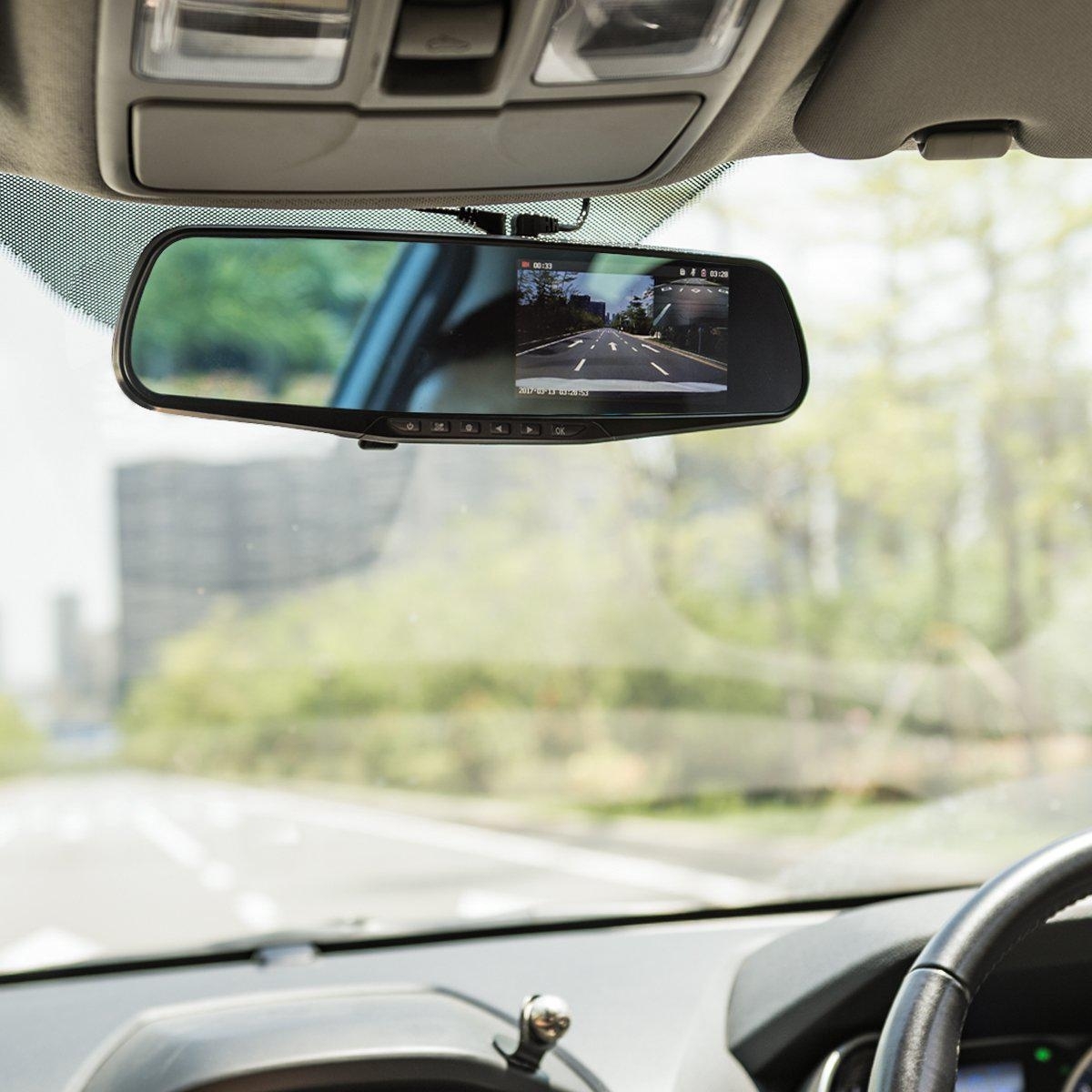 ドライブレコーダー ミラー ドラレコ ゴム固定 バックカメラ 車 車内アクセス 4.3インチ M274拍卖