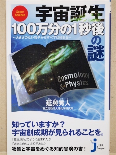 『宇宙誕生100万分の1秒後の謎』 大きさのない粒子からすべては始まる 物質と宇宙をめぐる知的冒険の書 延與秀人 新書 ★同梱OK★拍卖