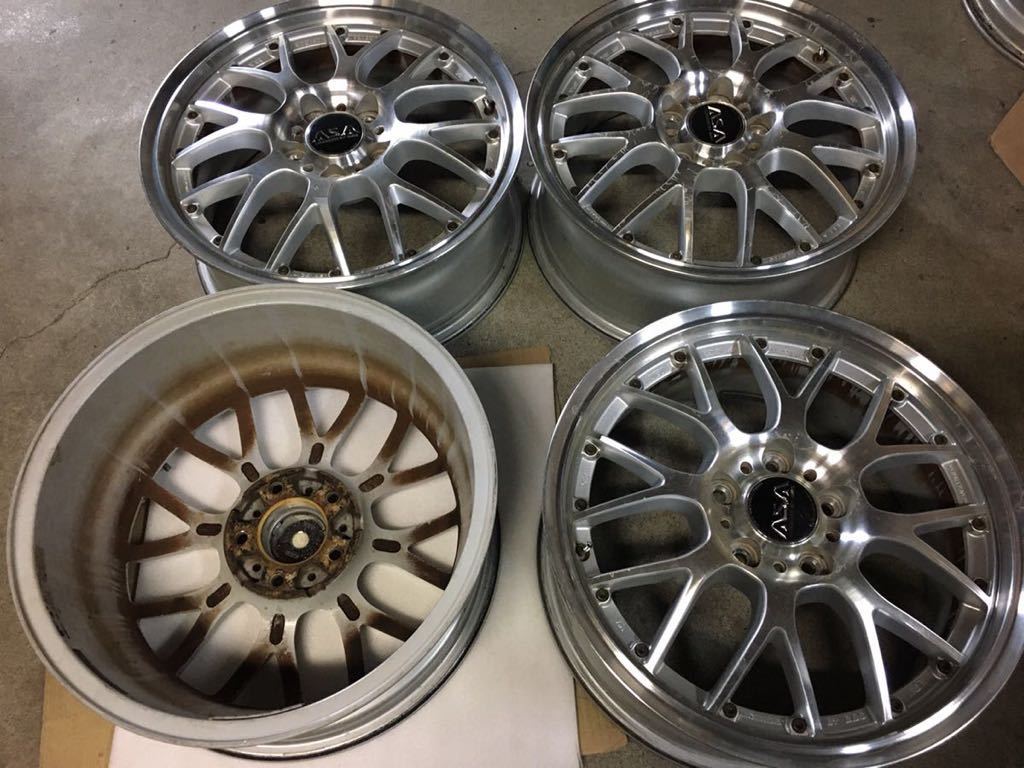 ★ASA LICENSED BY BBS メッシュ 7J+48 プリウスα レヴォーグ ロードスター ノア ヴォクシー エスティマ CX-5 アテンザ拍卖