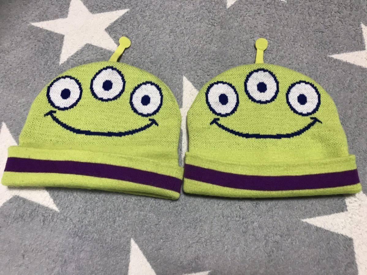 ディズニーリゾートニット帽 リトルグリーンメン2枚セット拍卖