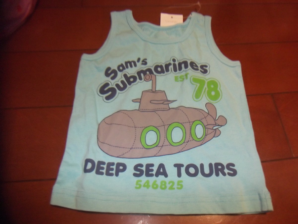 新品 男児 タンクトップ サイズ80 潜水艦 切手可 クリックポスト発送可 ノースリーブ拍卖