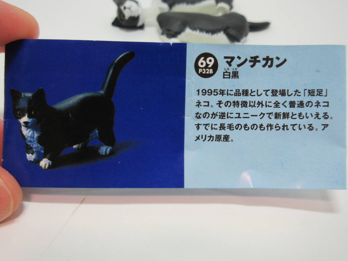 チョコエッグ☆チョコQ☆マンチカン☆白黒☆ネコ☆フィギュア☆未使用品拍卖