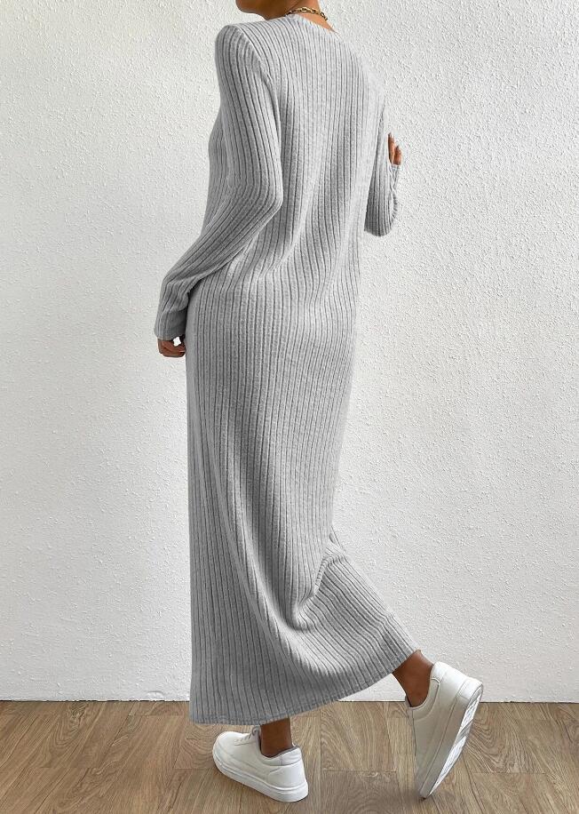 977 ワンピースladiesレディース ◇ 魅惑Styleセクシー sexy 良質 グレー ロング丈 拍卖