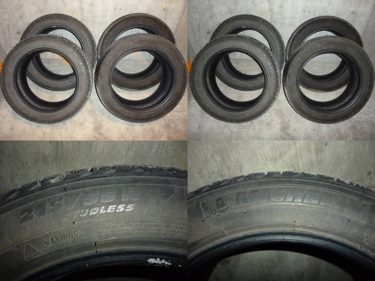 手渡し可 2013年製 ミシュラン MICHELIN X-ICE3 215/55R17 スタッドレス 北海道 札幌 4本セット拍卖