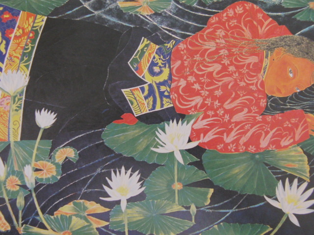 竹内淳子、【幻華】、希少な額装用画集より、新品額装付、状態良好、送料込み拍卖