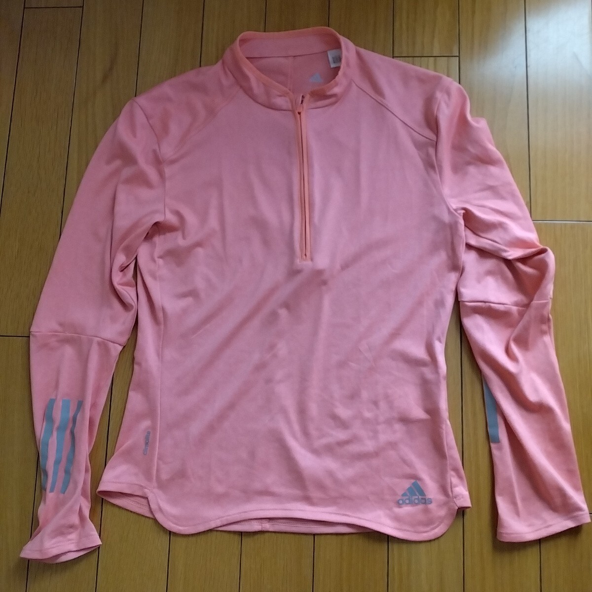 (アディダス) adidas ハーフジップ ランニング 長袖シャツ レディースS拍卖