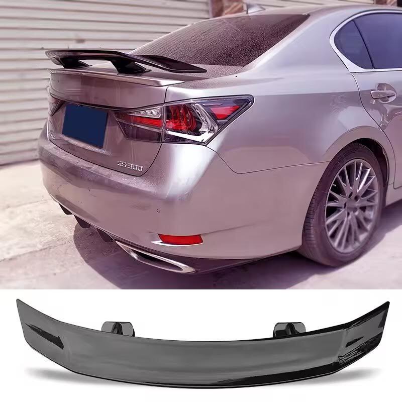 【送料無料】新品 レクサス GS リア スポイラー リヤ トランク ウイング GTウイング カナード スポイラー GRL16 GWL10 AWL10 10系 ブラック拍卖