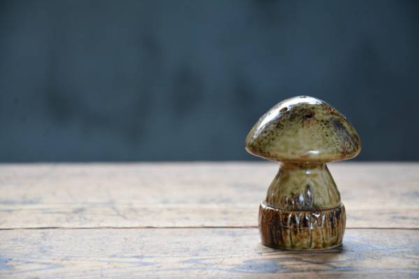 NO.318 古いキノコのインセンスバーナー オブジェ 未使用品 検索用語→オブジェ香炉昭和レトロアンティークヴィンテージ古道具拍卖