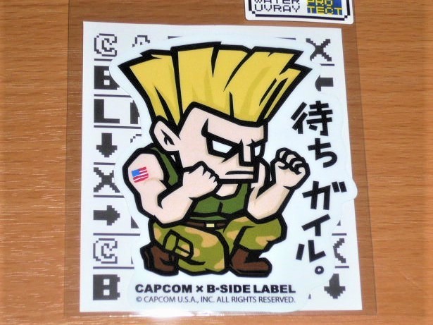 ◆ストリートファイター ステッカー◆待ちガイル◆B-SIDE LABEL◆ストⅡ◆拍卖
