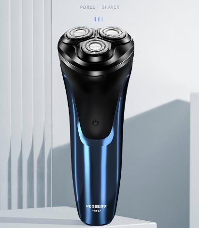 LHK13★電気シェーバー メンズ ひげそり 回転式 3枚刃 IPX7防水 お風呂剃り可 トリマー付 USB充電式拍卖