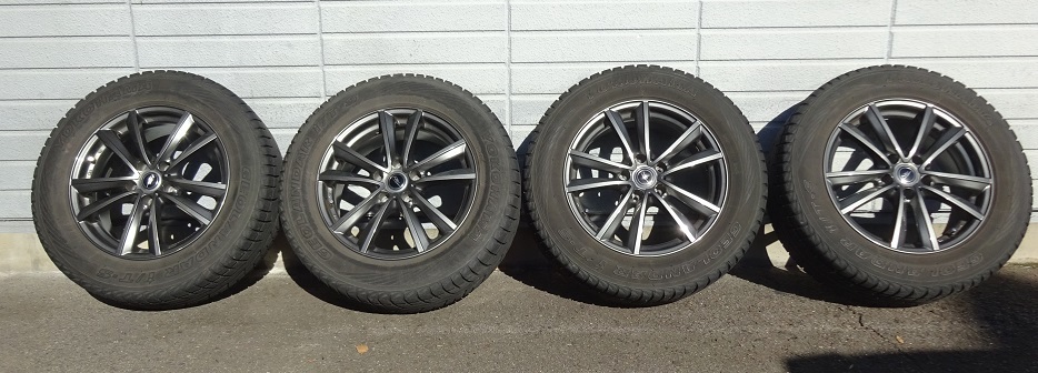 ★美品 YOKOHAMA GEOLANDAR ヨコハマ ジオランダー 225/65R17 225/65/17 スタッドレス ホイールセット 4本セット 即日発送可能★拍卖