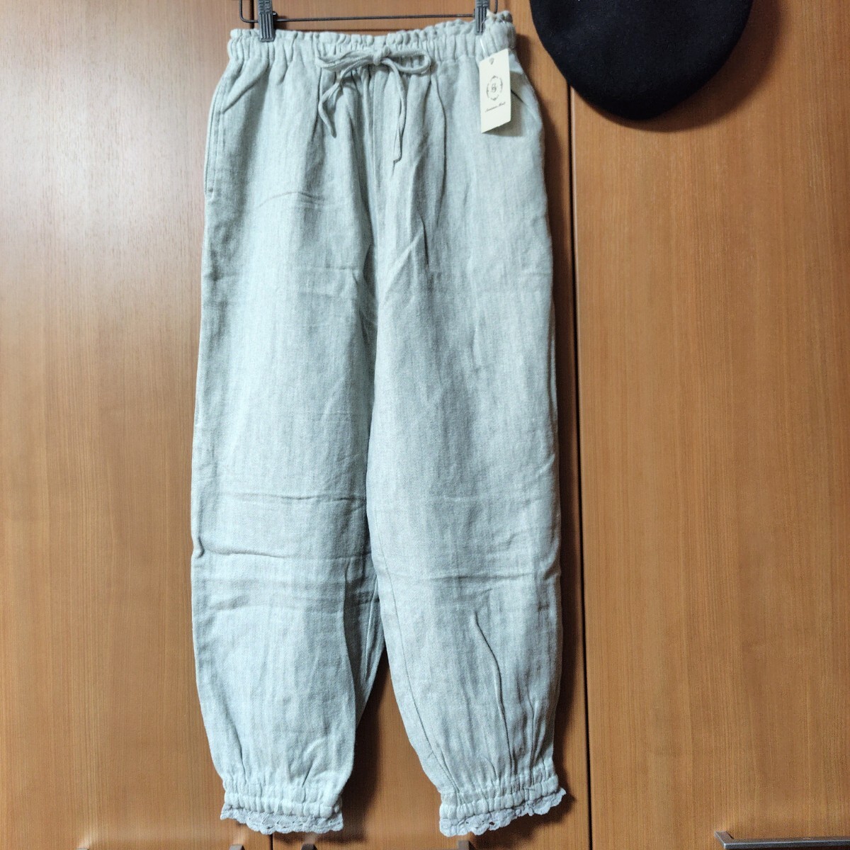 SM2 裾ギャザーレース付きパンツ 新品 サマンサモスモス拍卖