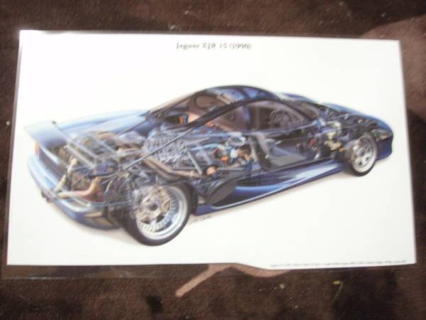 精密透視イラスト ジャガーXJR15(1990)拍卖