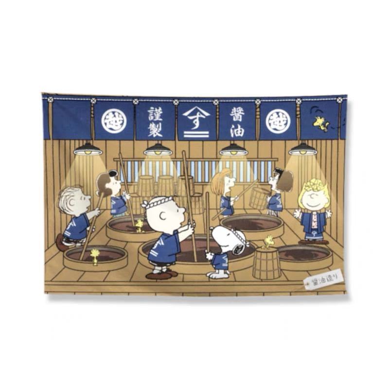 セール 新品 SNOOPY スヌーピー タペストリー 醤油造り インテリア 金具付き 壁飾り 壁掛け拍卖