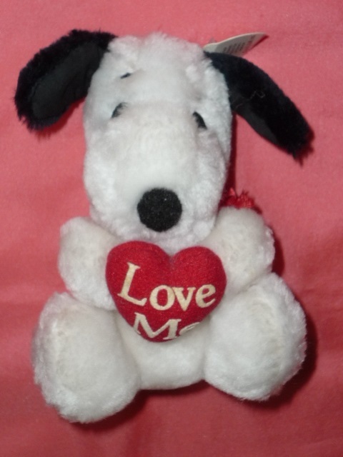 激レア!カワイイ♪ SNOOPY ハート持った スヌーピー ぬいぐるみ☆拍卖
