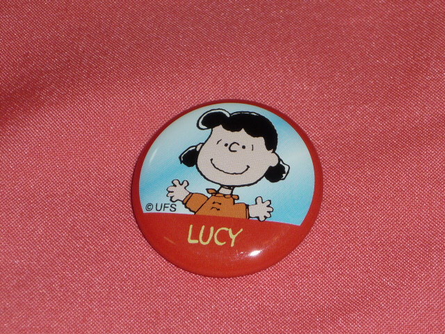 激レア!カワイイ♪ スヌーピーキャラクター 缶バッジ②ルーシー拍卖