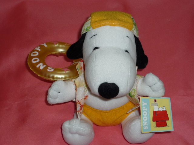 激レア!カワイイ♪うきわ持った スヌーピー ぬいぐるみ (非売品)拍卖