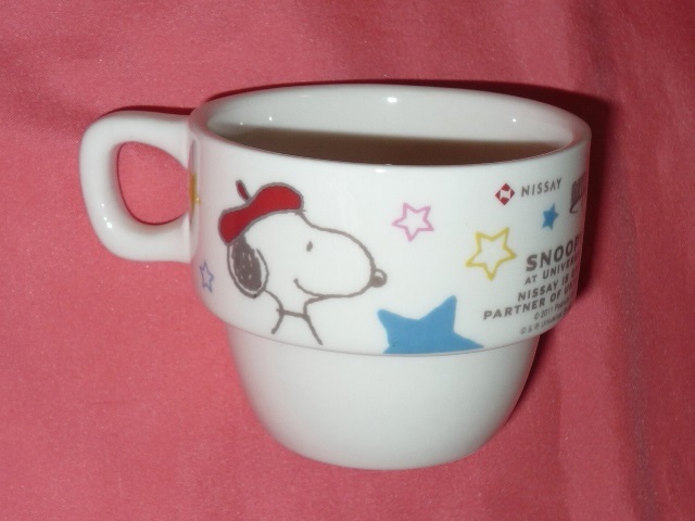 激レア!2011年 日本生命 スヌーピー キャラクター 陶器製 マグカップ(非売品) ①拍卖