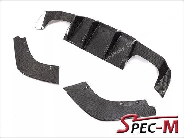 V Style カーボン 2016-2021 F87 M2 BMW リア ディフューザースポイラー3PCS拍卖
