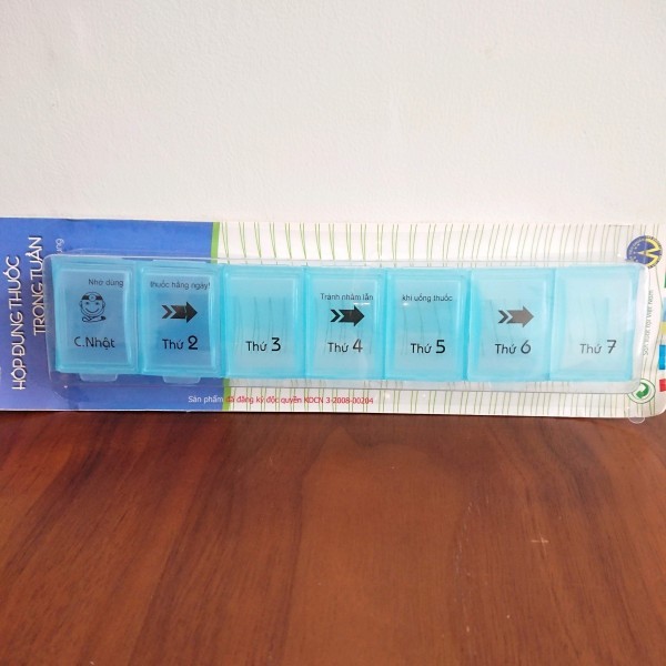 新品&即決◎ベトナム語 薬ケース【週間 ブルー】ピルケース 錠剤ケース お薬入れ 携帯用 アジアン雑貨 ベトナム雑貨ーう拍卖