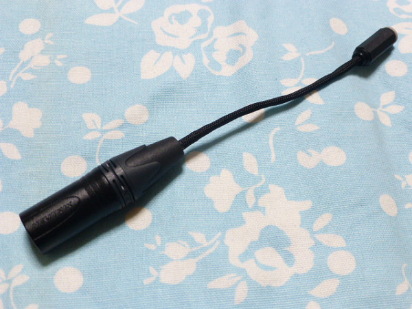 2.5mm4極 (メス) → XLR コネクタ 4ピン 変換ケーブル (カスタム対応可能) MOGAMI 2944 キャノン拍卖