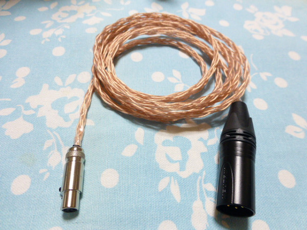 SENNHEISER HD490PRO DT 177X GO pioneer HDJ-X10 miniXLR 4ピン - XLRコネクタ 4ピン MOGAMI 2944 八芯 ブレイド編 200cm 長め ( 変更可能拍卖