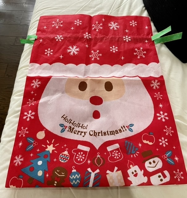 ☆UESDラッピング袋・クリスマス柄・Lサイズ・赤・1枚〜拍卖