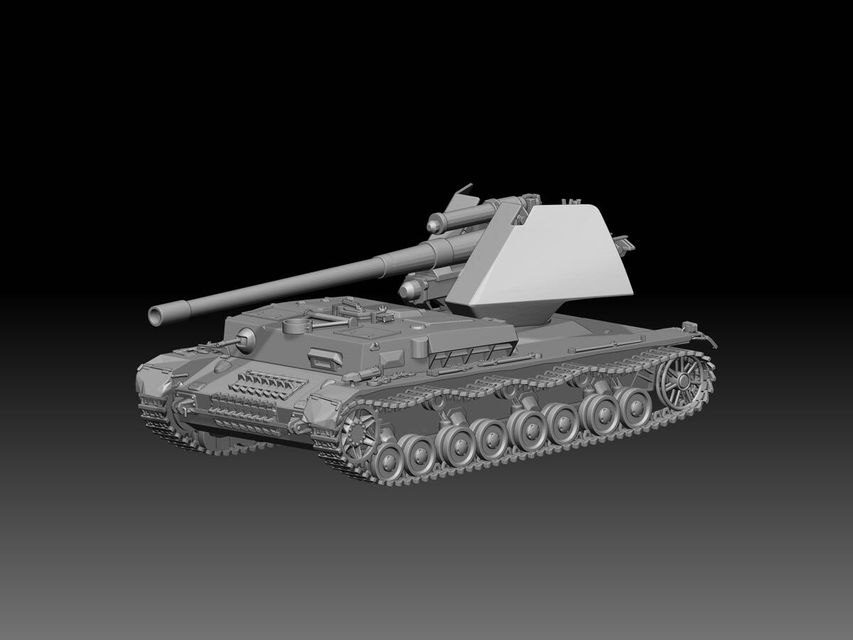 1/72 レジンキット 未塗装 WWⅡ ドイツ軍 ヴァッフェントレーガー 4号 対戦車自走砲 240721拍卖