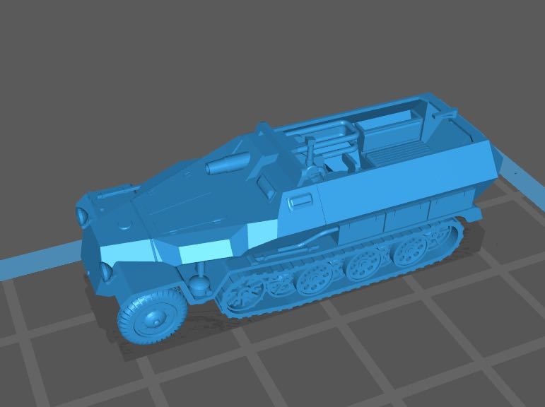 1/144 レジンキット WWⅡ ドイツ軍 戦車 Sd.Kfz.251/9 C型 火力支援車型 KwK37戦車砲搭載 ワールドタンクミュージアム 【同梱可能】拍卖