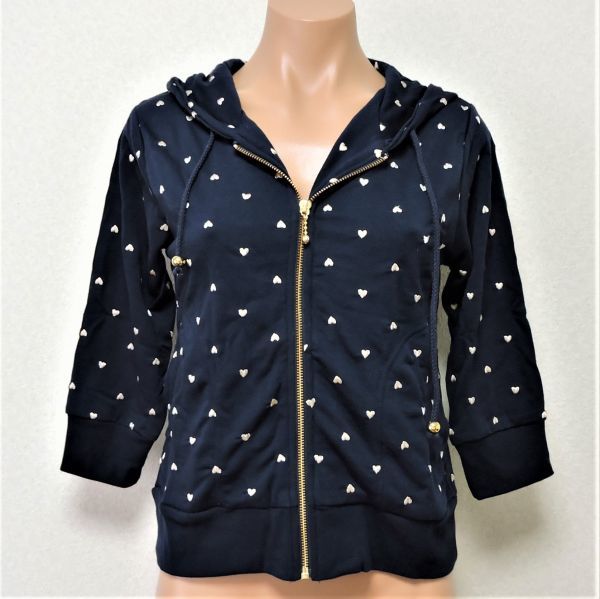 ☆【新品】a.r.w アロー 7分袖 ハート刺繍 パーカー M拍卖